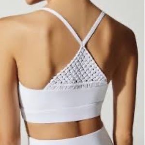 Carbon 38 Macrame Bralet/Sports Bra, M